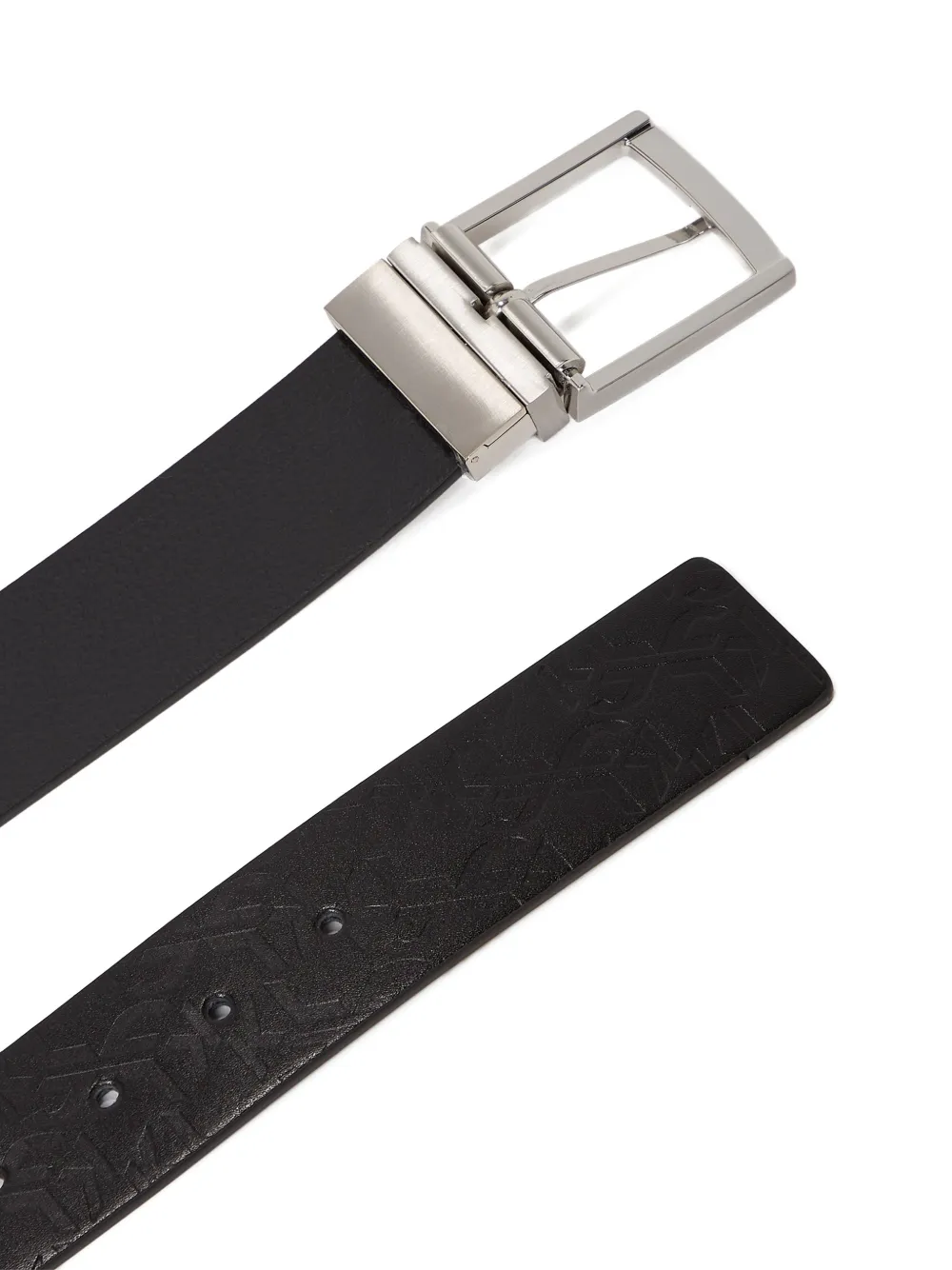 Monogram Leather Reversible Belt