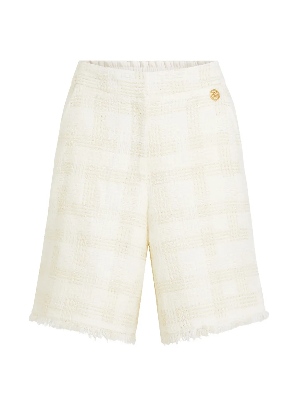 Karl Lagerfeld Shorts con frange - Toni neutri