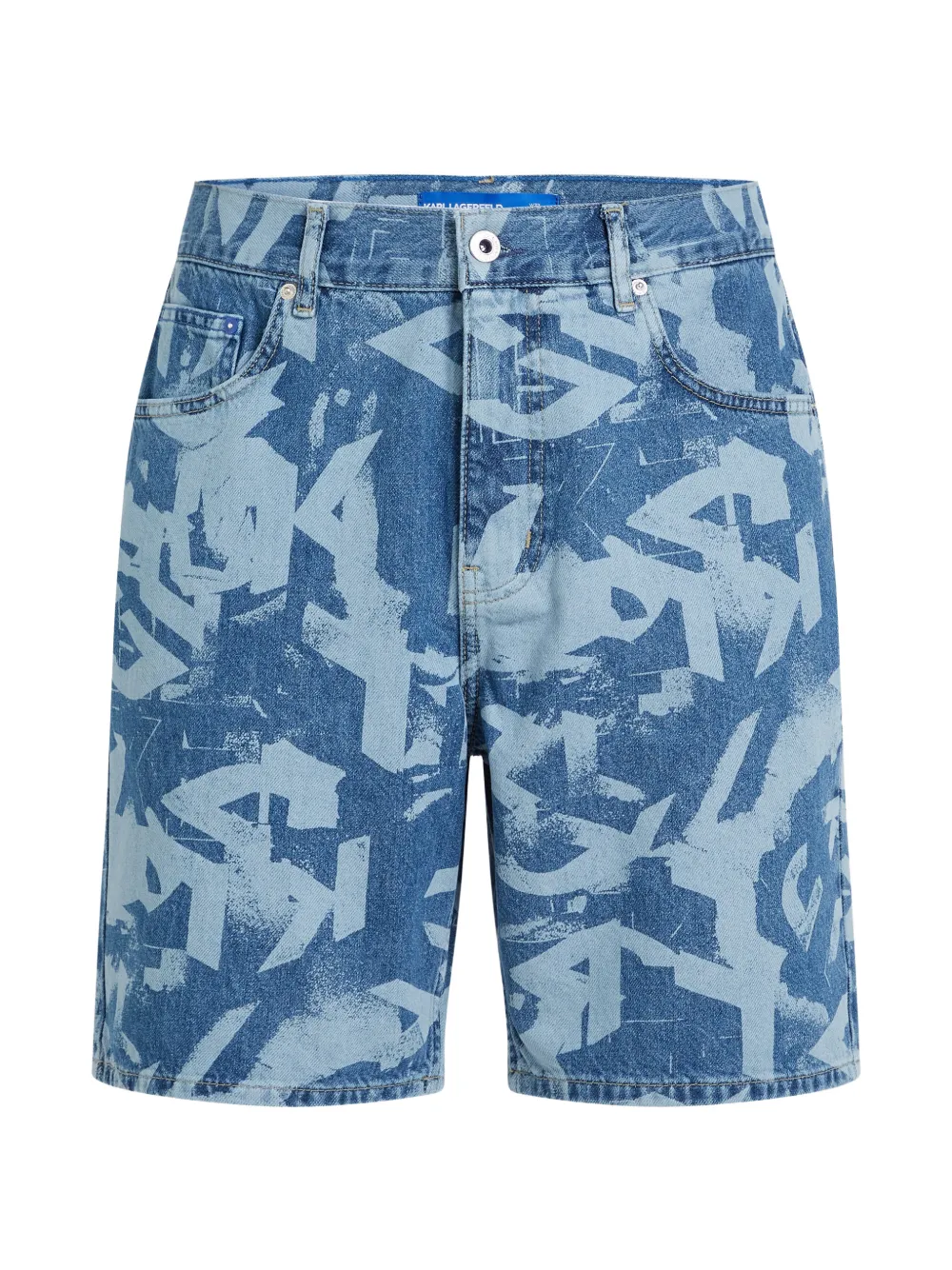 Karl Lagerfeld Jeans Shorts con stampa - Blu