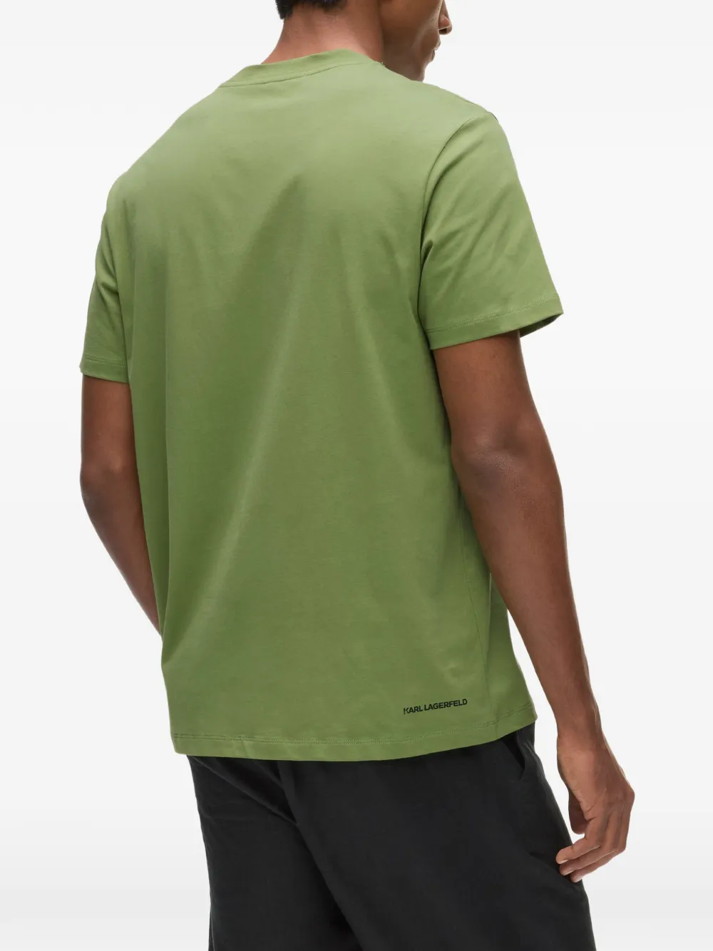Karl Lagerfeld T-shirt met logodetail Groen