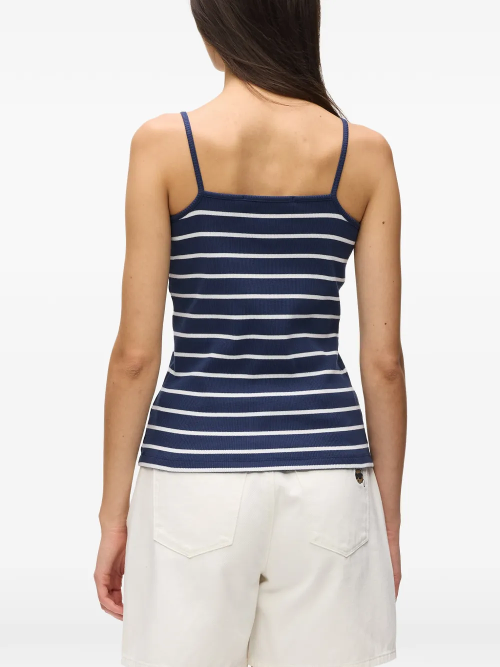 Karl Lagerfeld Ikon gestreepte tanktop Blauw