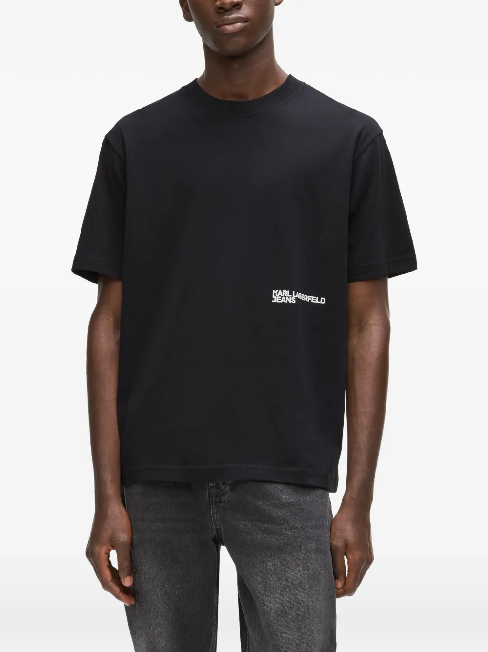 Karl Lagerfeld Jeans T-shirt met grafische print Zwart