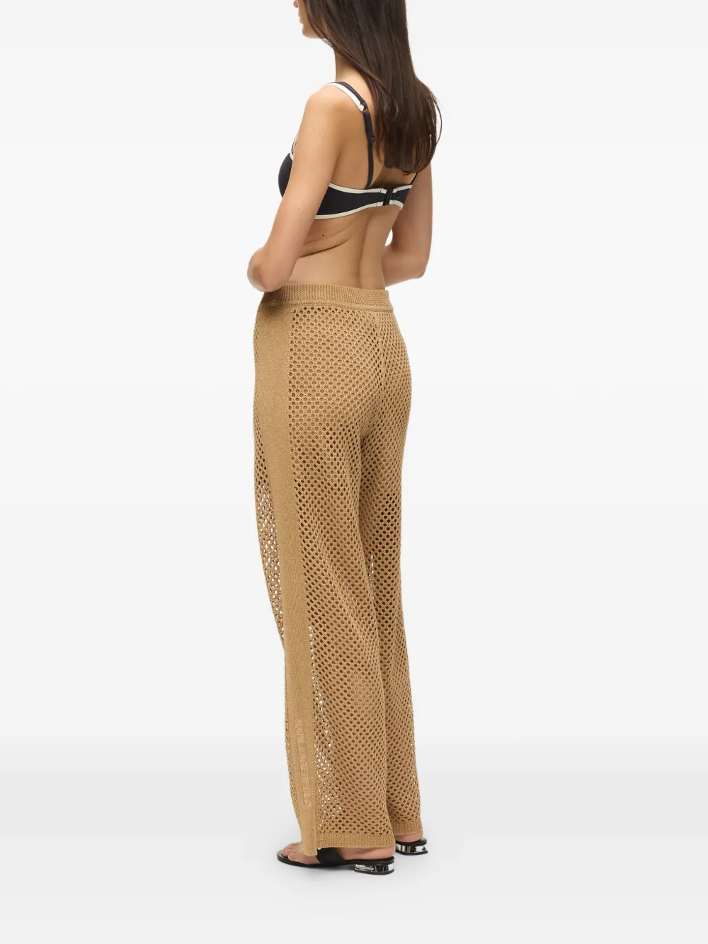 Karl Lagerfeld Broek met gehaakt detail Beige