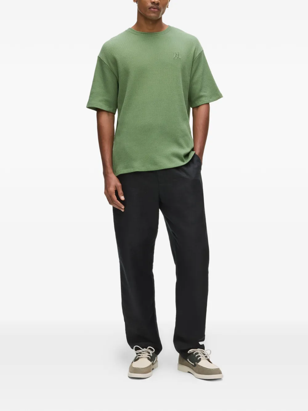 Karl Lagerfeld Ruimvallend T-shirt Groen