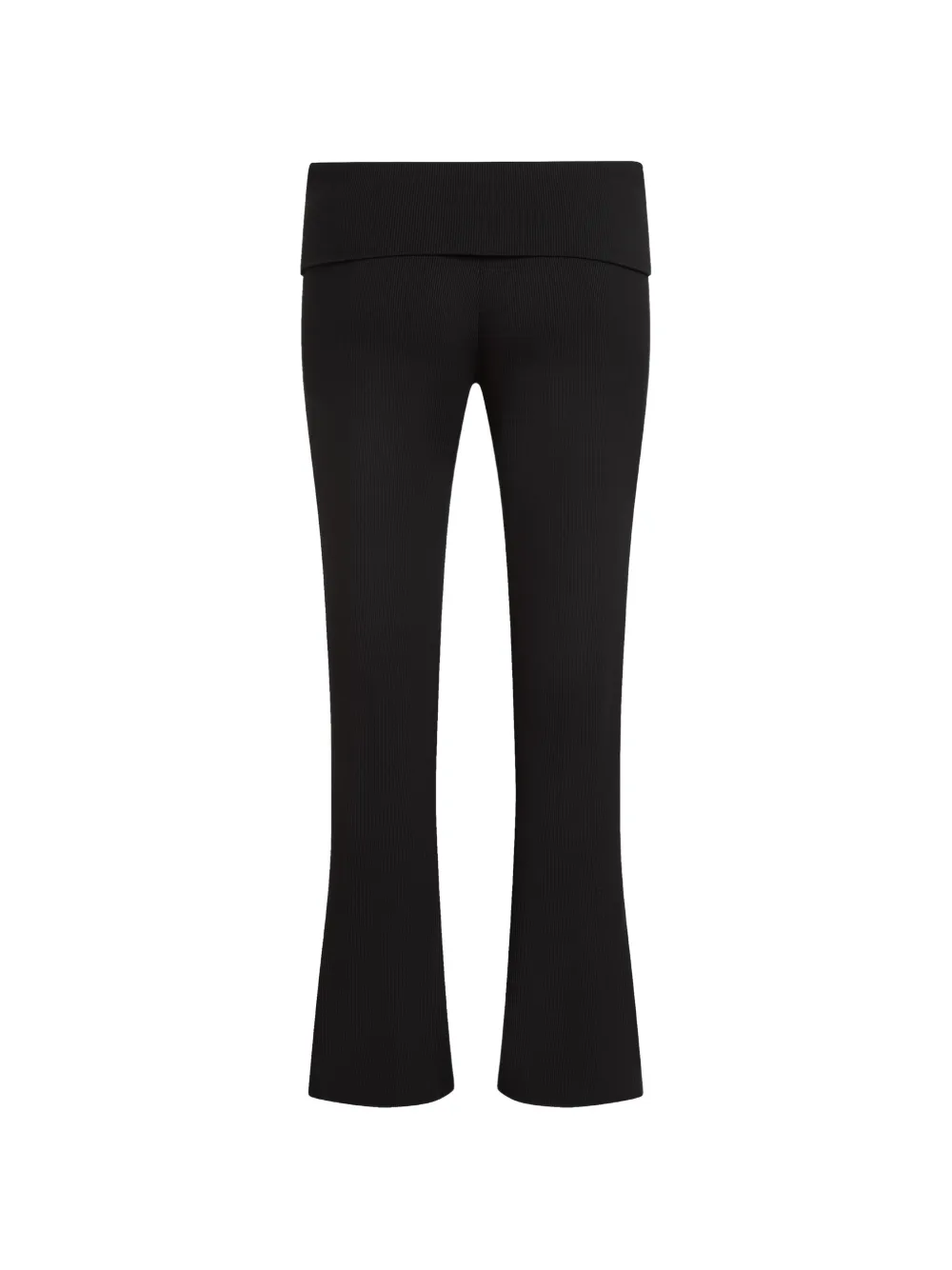 Karl Lagerfeld Signature flared palazzo broek Zwart