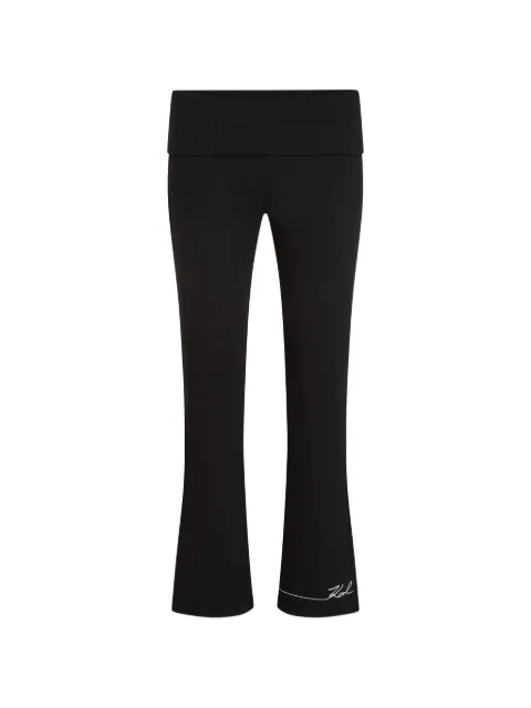 Karl Lagerfeld signature flare palazzo pants