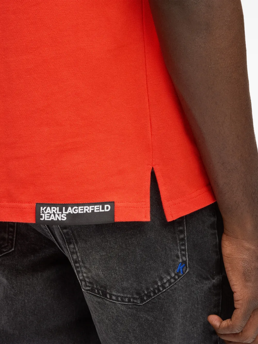 Karl Lagerfeld Jeans Katoenen poloshirt Oranje