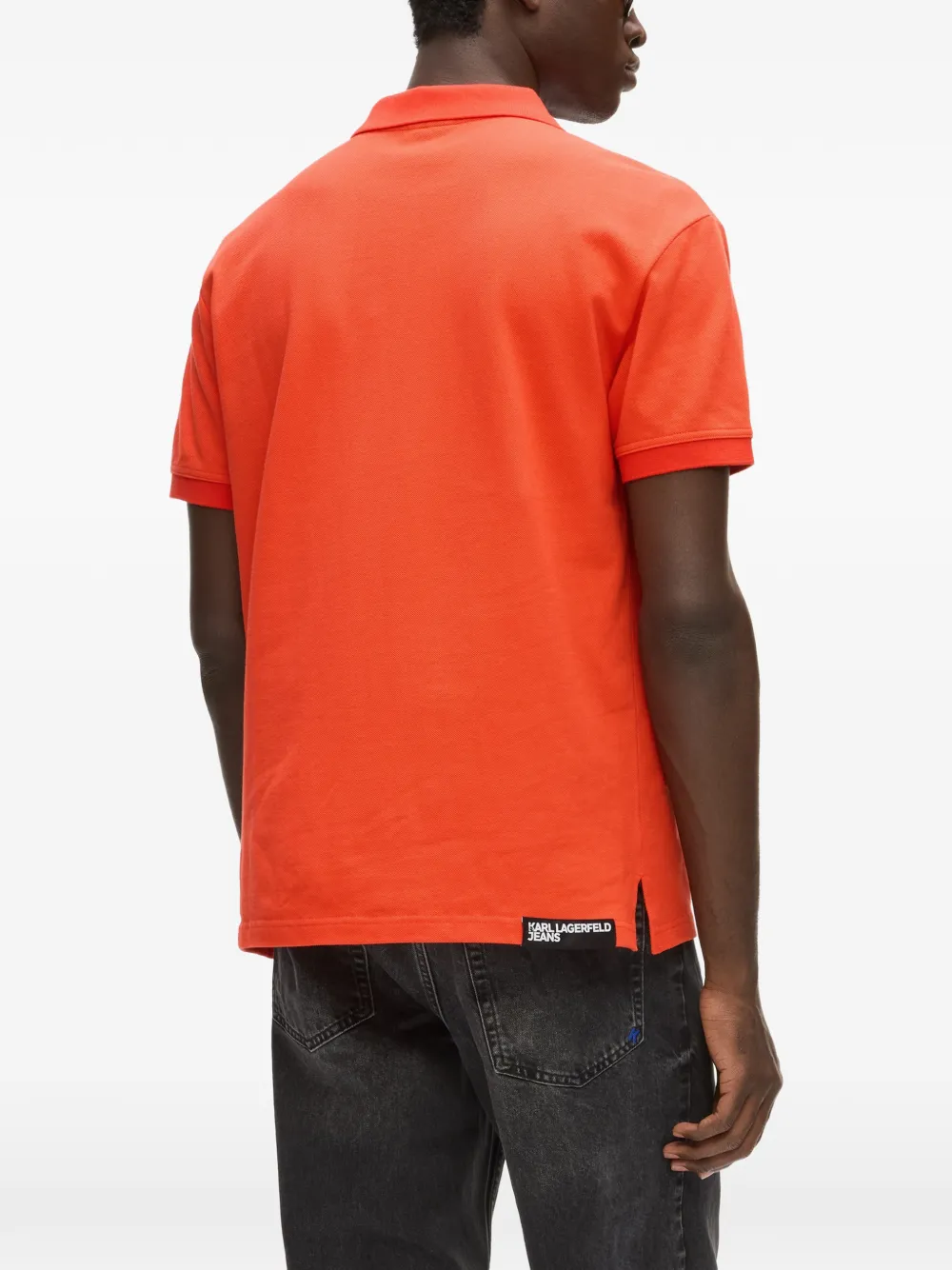 Karl Lagerfeld Jeans Katoenen poloshirt Oranje