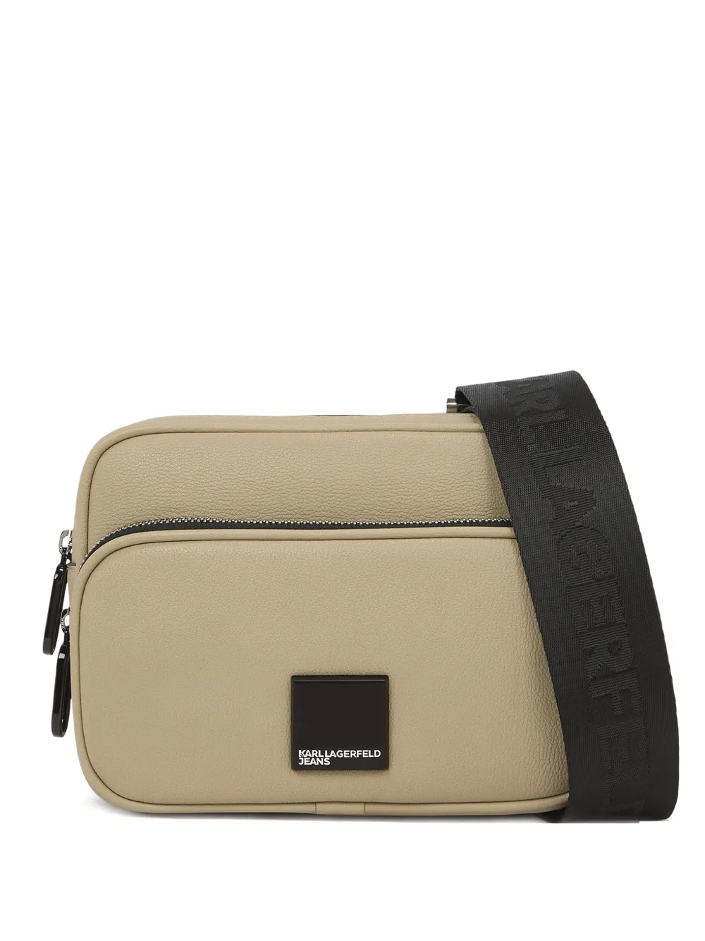 Karl Lagerfeld Jeans Borsa a spalla con logo - Toni neutri