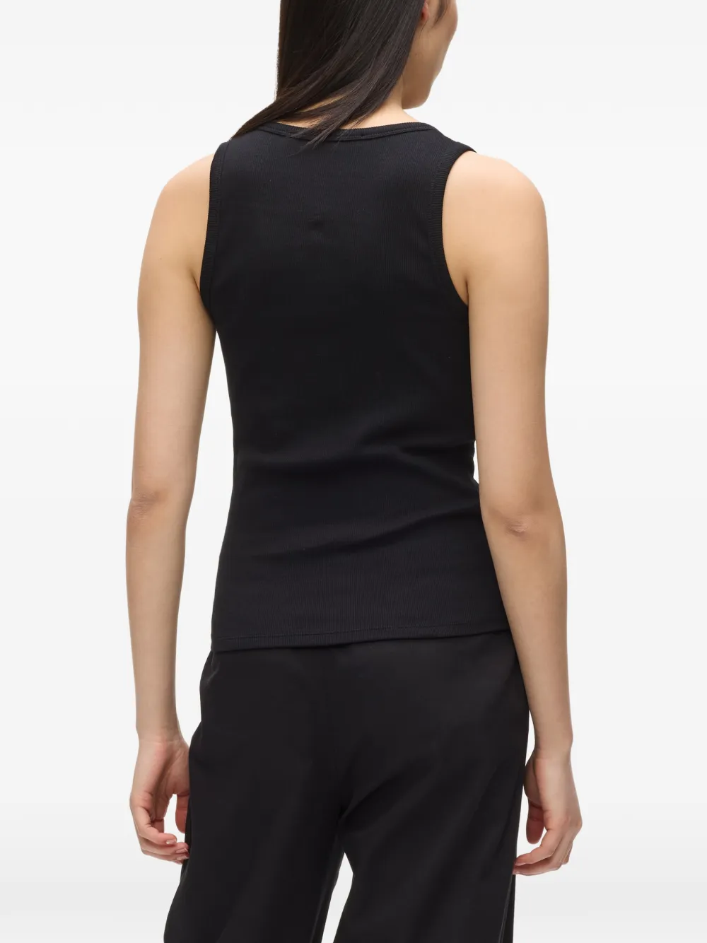 Karl Lagerfeld Tanktop met logodetail Zwart