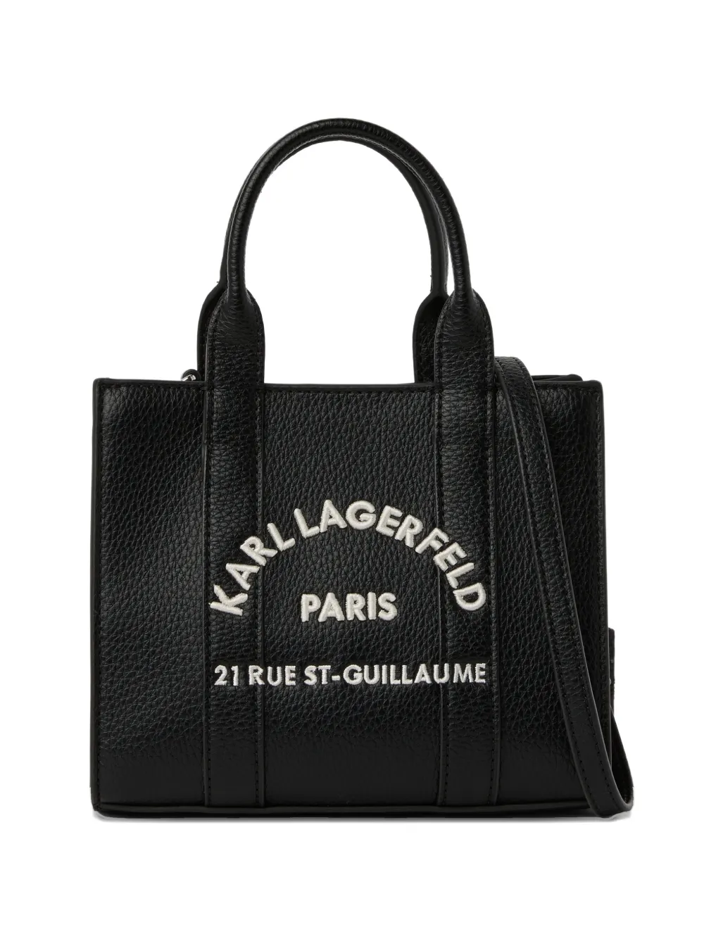 Karl Lagerfeld Borsa tote Rue St-Guillaume mini - Nero