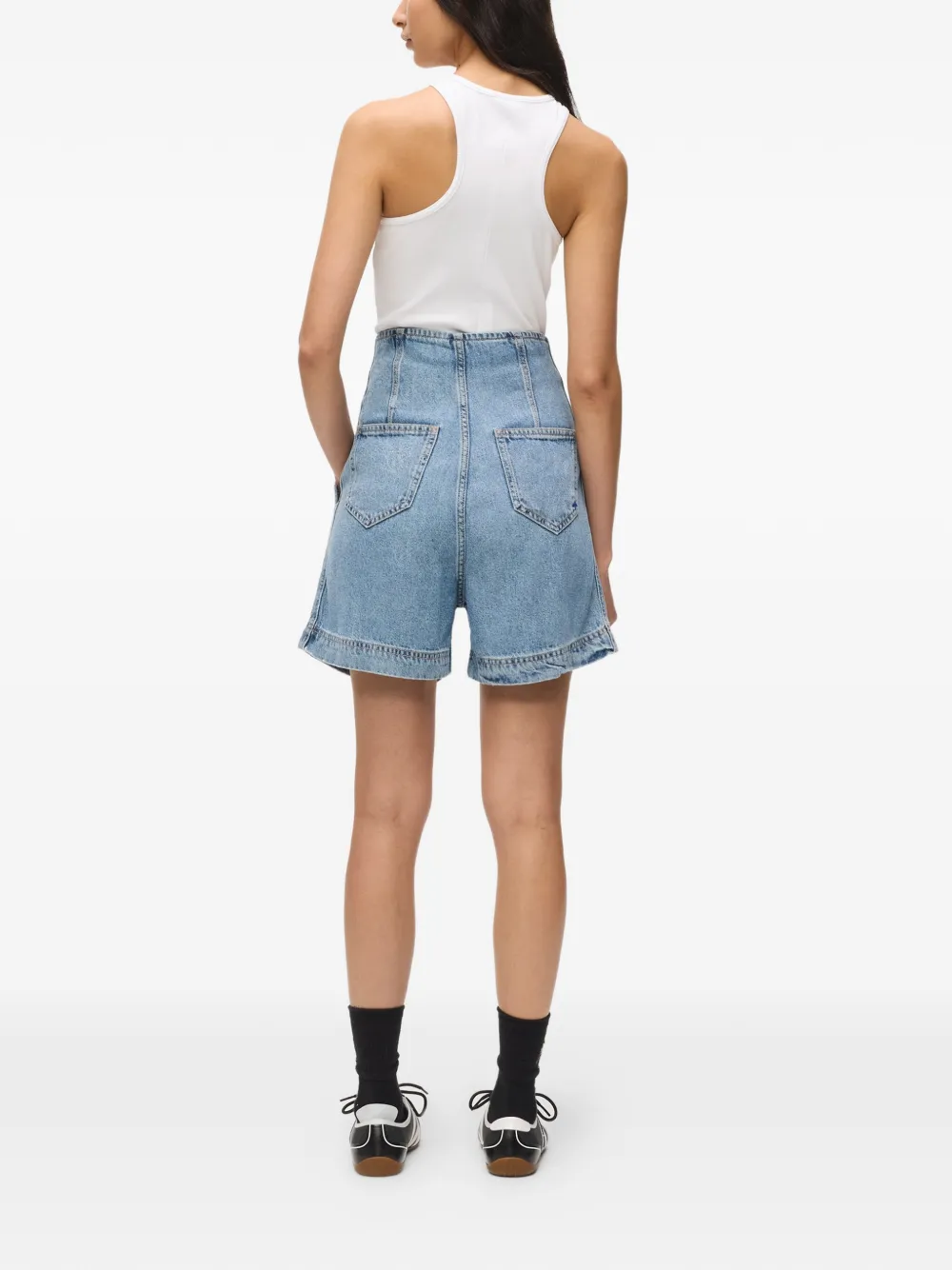 Karl Lagerfeld Jeans Denim shorts met ceintuur Blauw