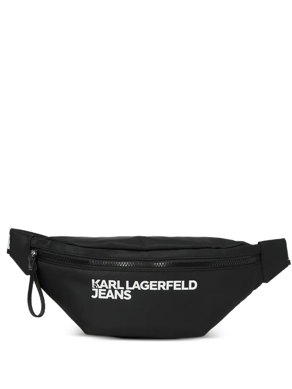 Karl Lagerfeld Jeans Marsupio con zip e logo - Nero