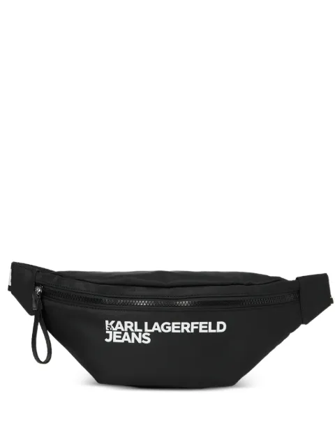 Karl Lagerfeld Jeans cangurera con logo y cierre