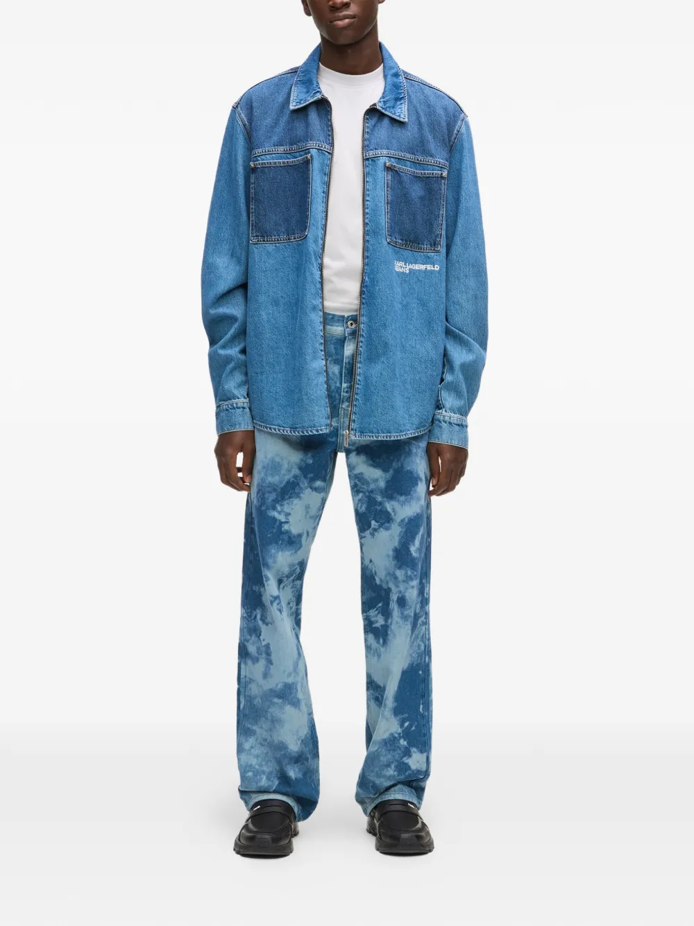  Karl Lagerfeld Jeans Bleached Jeans - Blue 