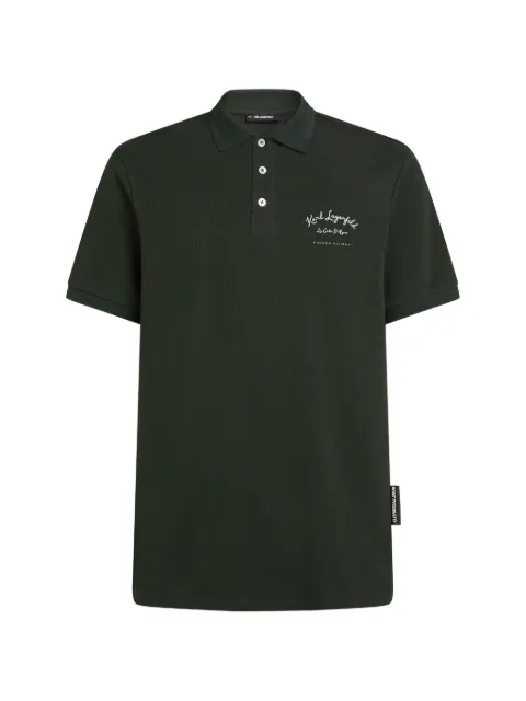 Karl Lagerfeld pique polo shirt