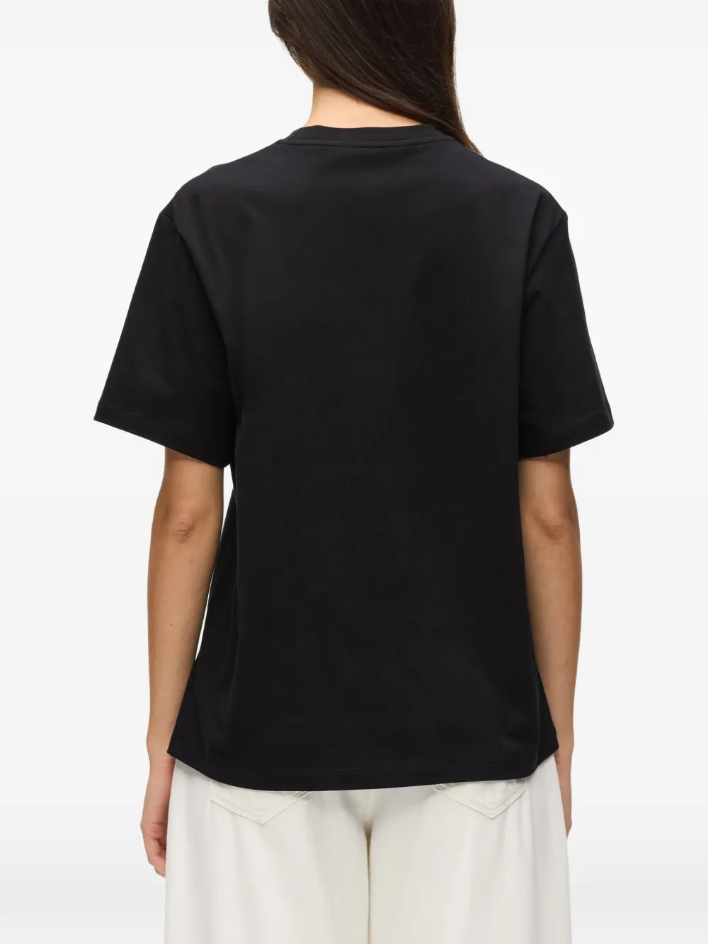 Karl Lagerfeld T-shirt met ronde hals Zwart