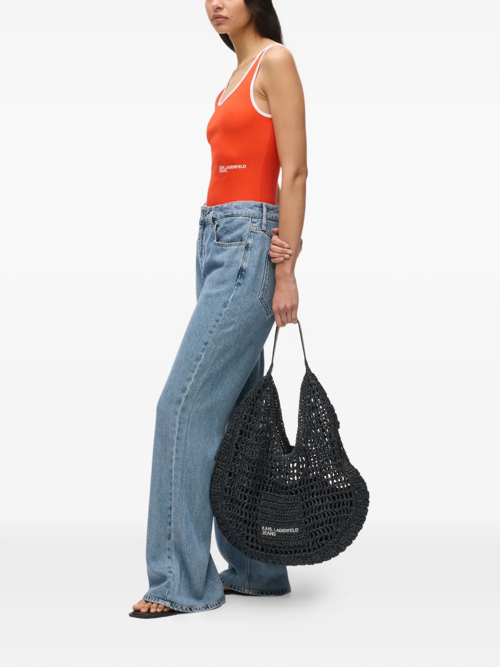  Karl Lagerfeld Jeans Logo-patch Jeans - Blue 