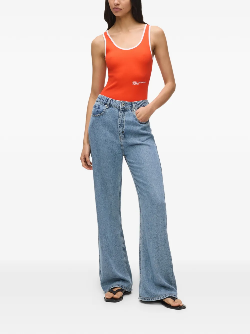  Karl Lagerfeld Jeans Logo-patch Jeans - Blue 