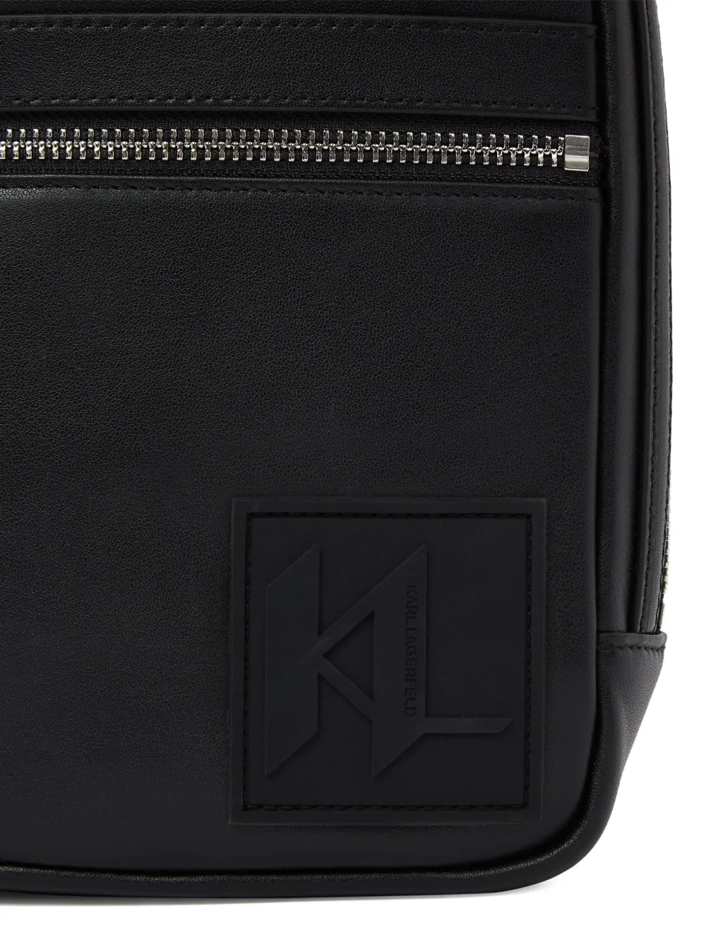 Karl Lagerfeld Schoudertas met logopatch Zwart