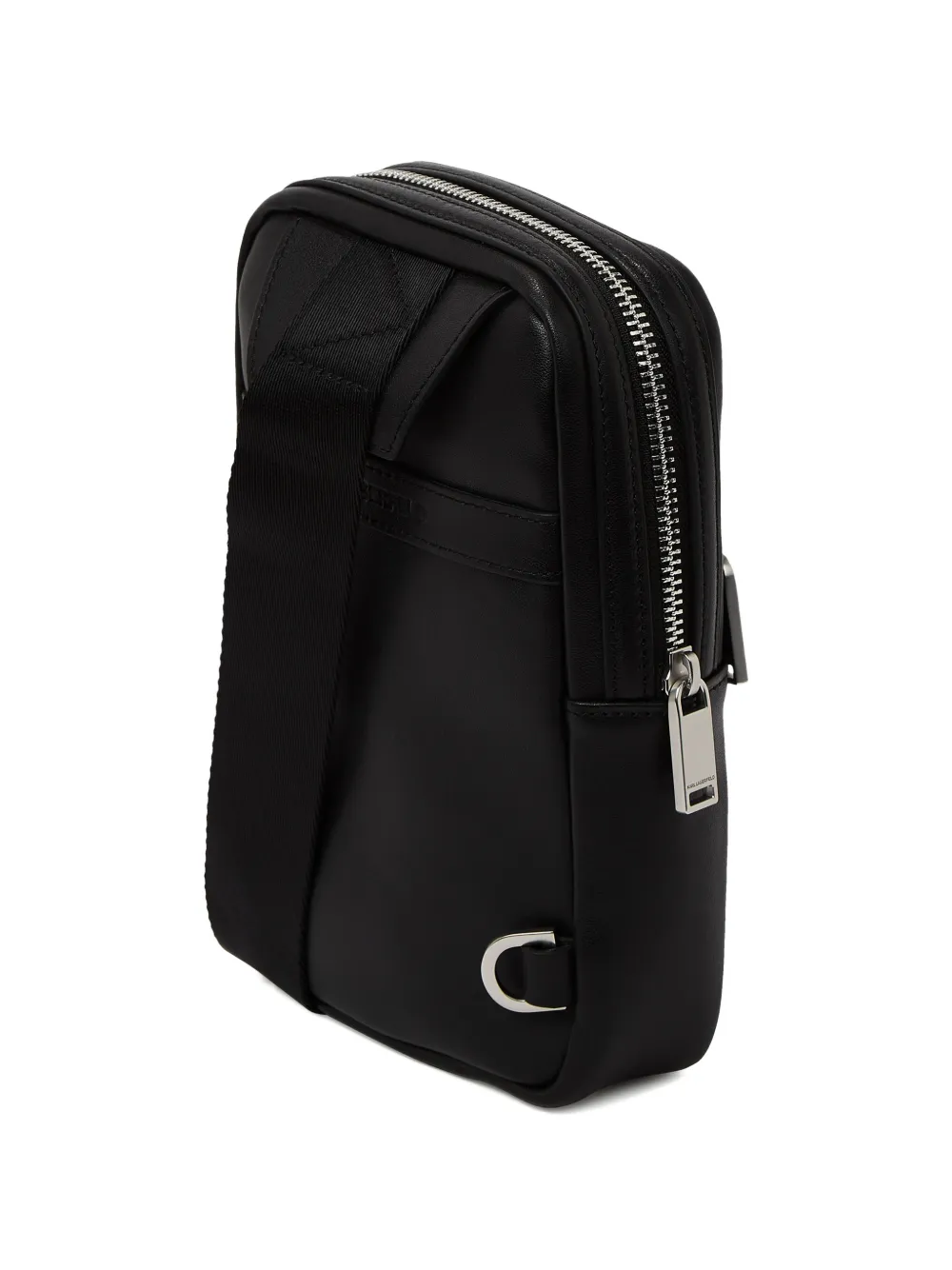  Karl Lagerfeld Logo-patch Shoulder Bag - Black 