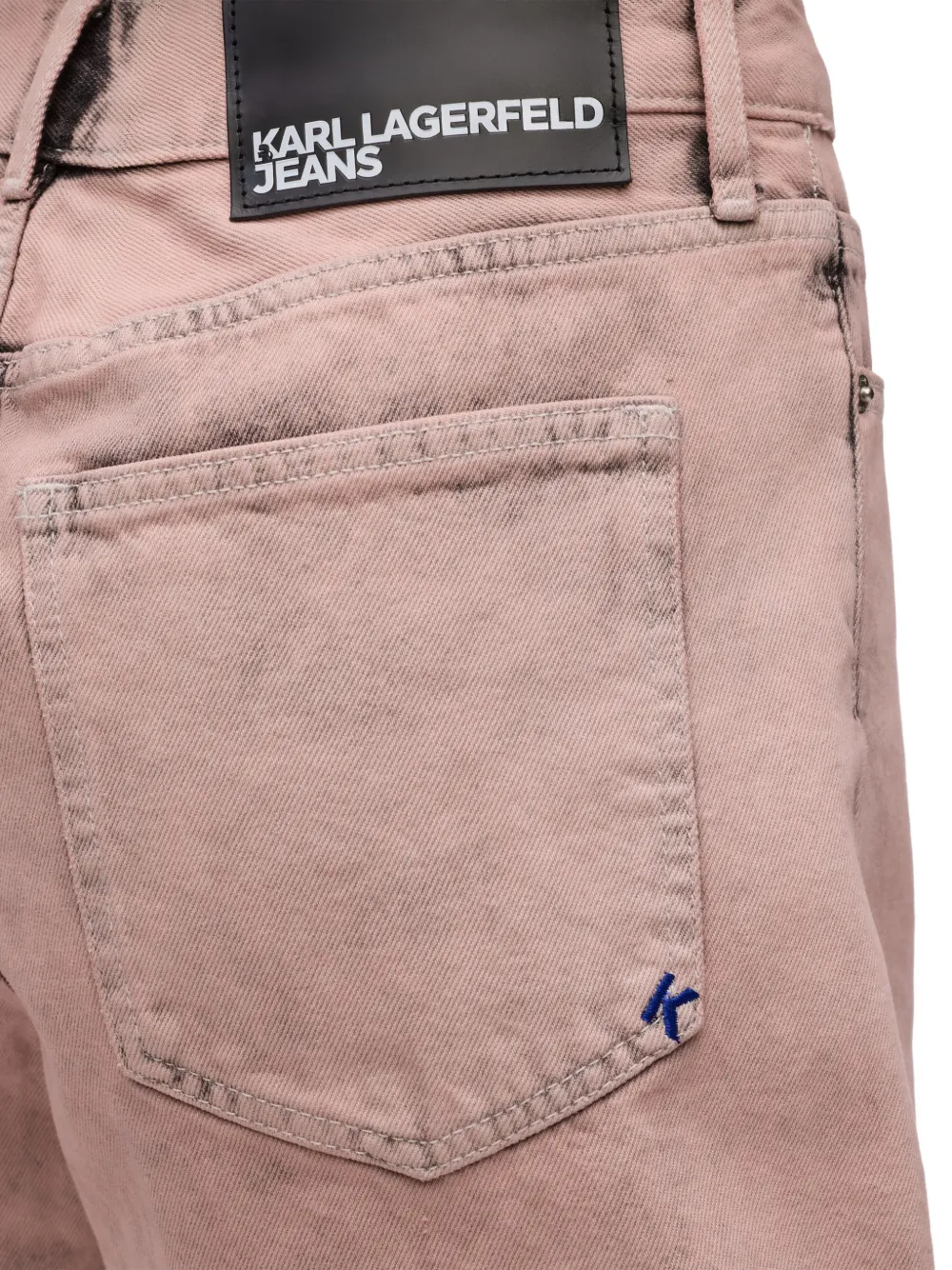 Karl Lagerfeld Jeans Denim shorts met zakken Roze