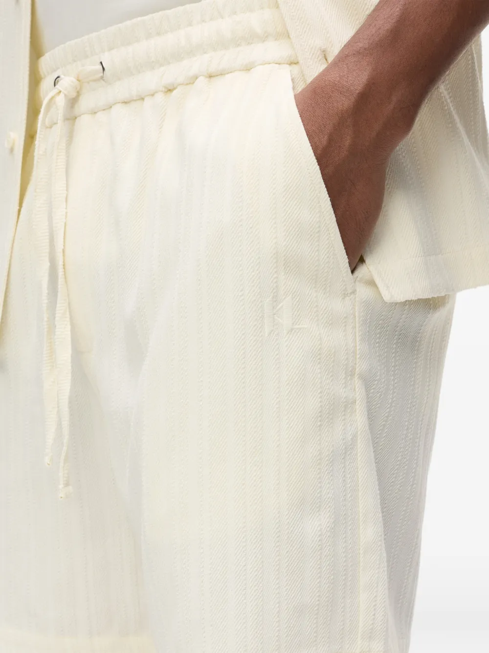 Karl Lagerfeld Shorts met trekkoord Beige