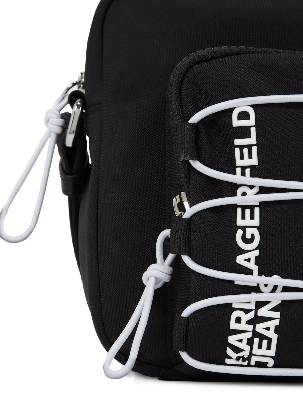 Karl Lagerfeld Jeans String cargo schoudertas Zwart