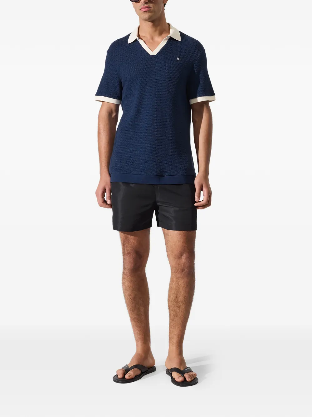 Karl Lagerfeld T-shirt met logo-applicatie Blauw