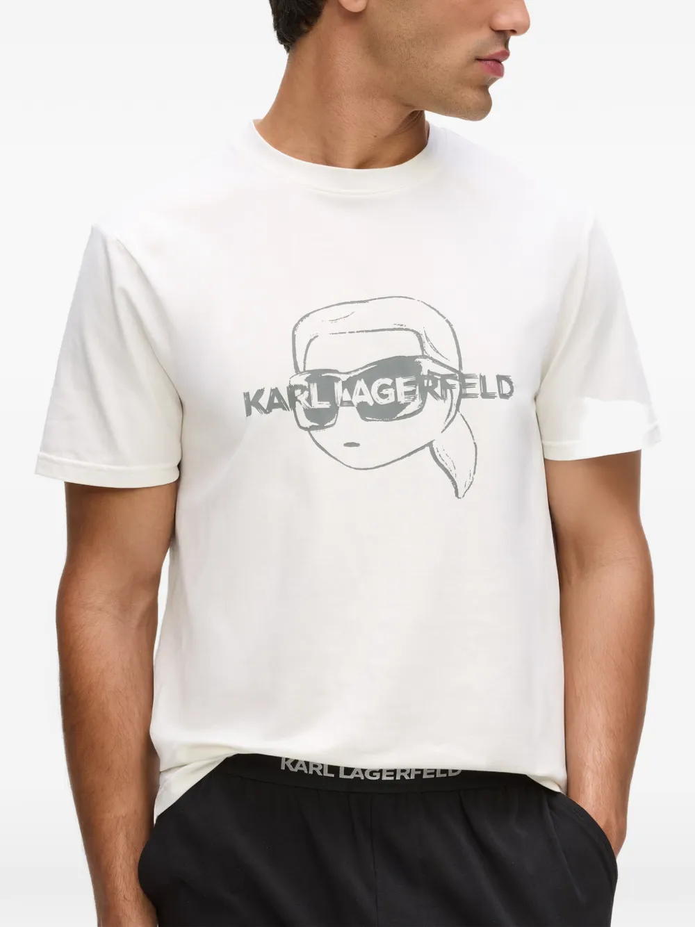 Karl Lagerfeld Pyjama met print Wit