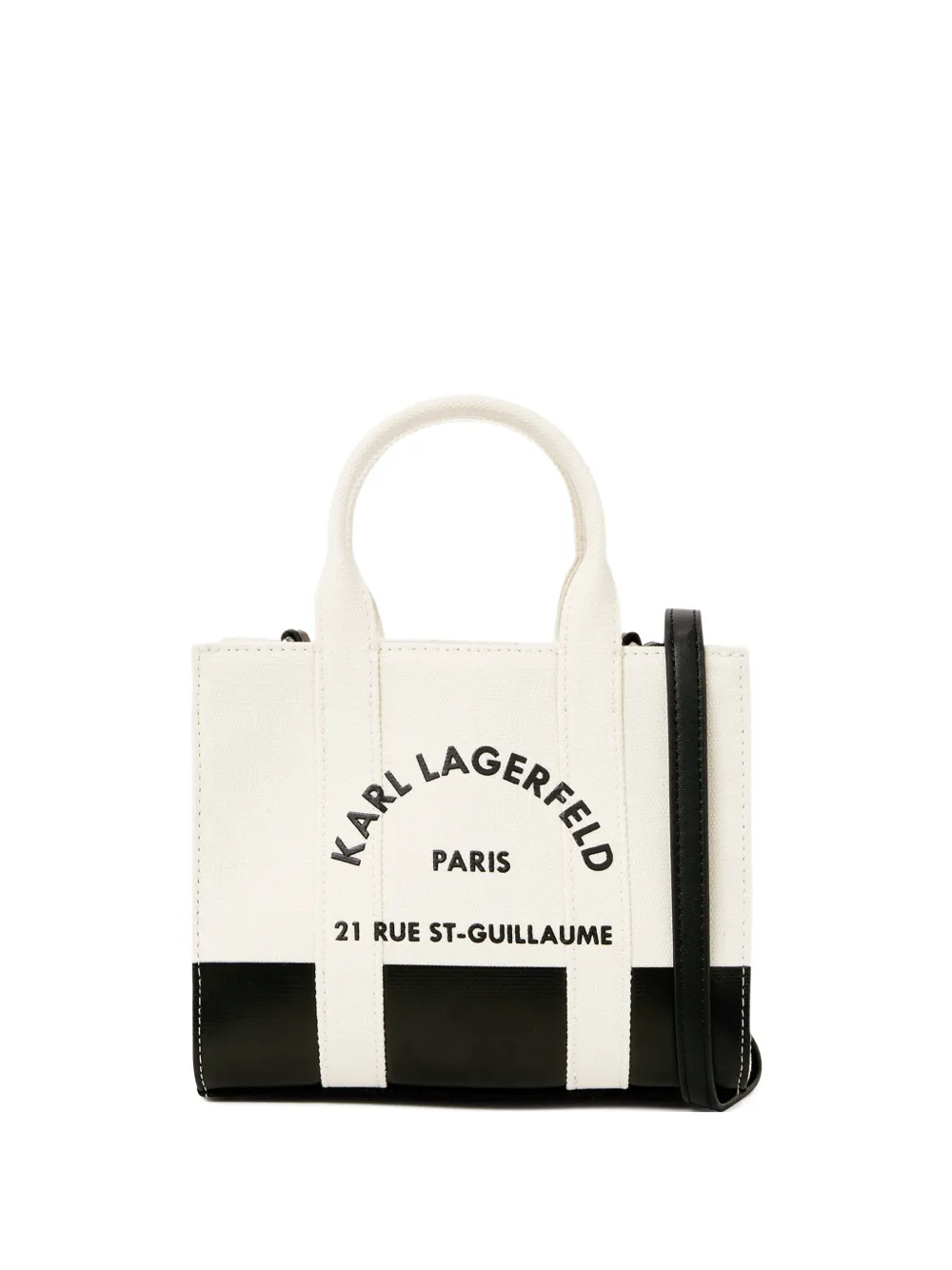 Karl Lagerfeld Borsa tote Rue St-Guillaume mini - Toni neutri