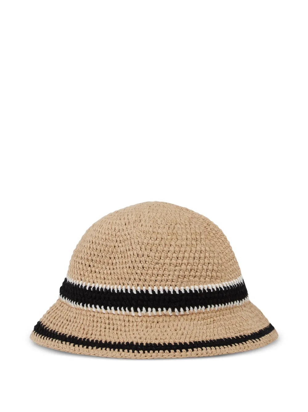  Karl Lagerfeld Signature Crochet Hat - Neutrals 