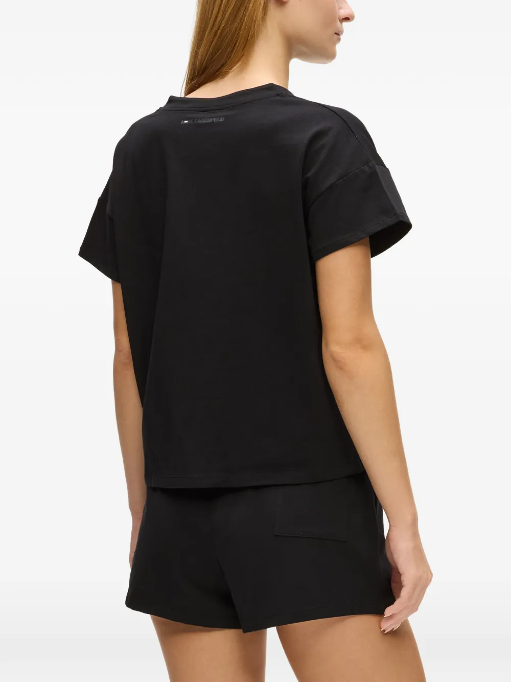 Karl Lagerfeld Ikon korte pyjama set Zwart
