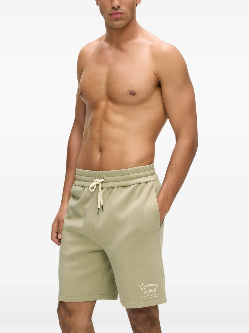 Karl Lagerfeld Vacances de Karl trainingsshorts Groen
