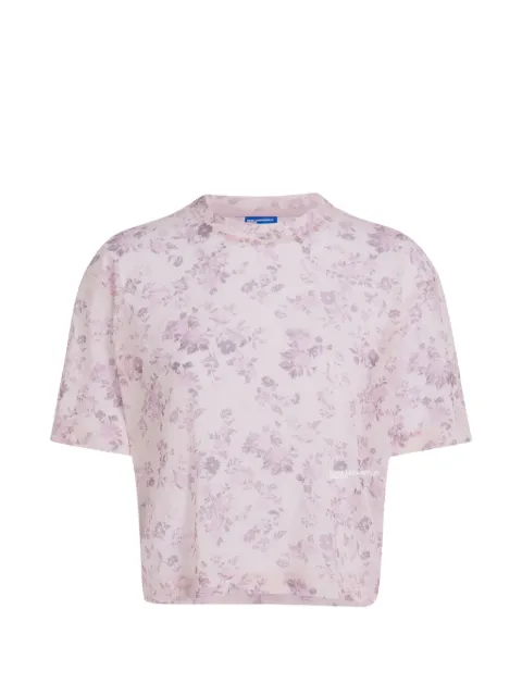 floral-print T-shirt