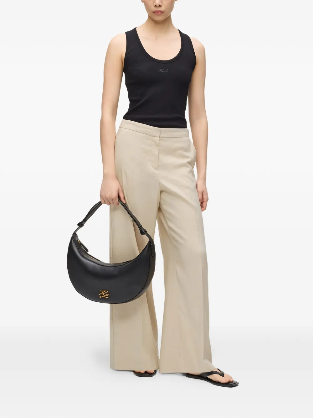  Karl Lagerfeld Concealed-fastening Trousers - Neutrals 