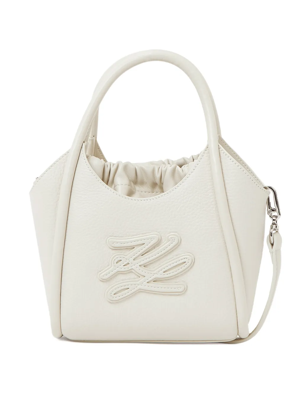 Karl Lagerfeld Borsa tote K/Autograph mini - Bianco