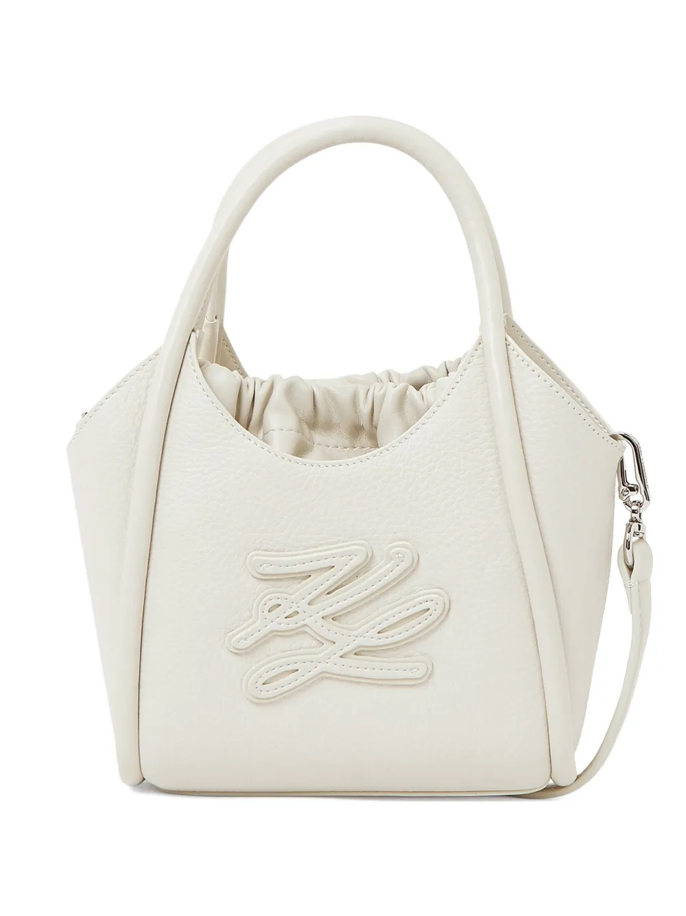 Karl Lagerfeld Borsa tote K/Autograph mini - Bianco