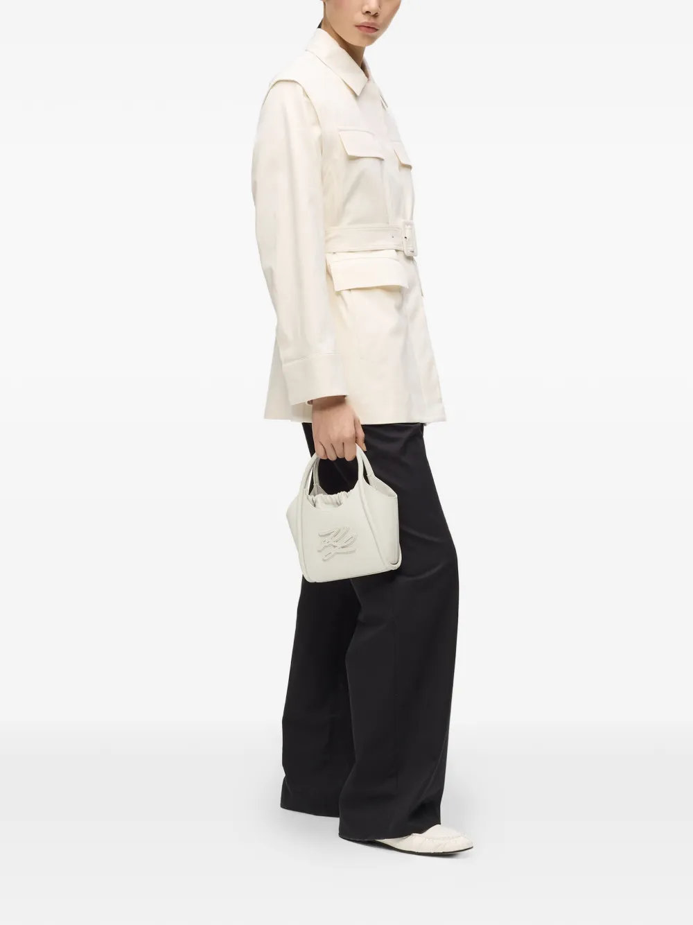 Karl Lagerfeld K Autograph mini-shopper Wit