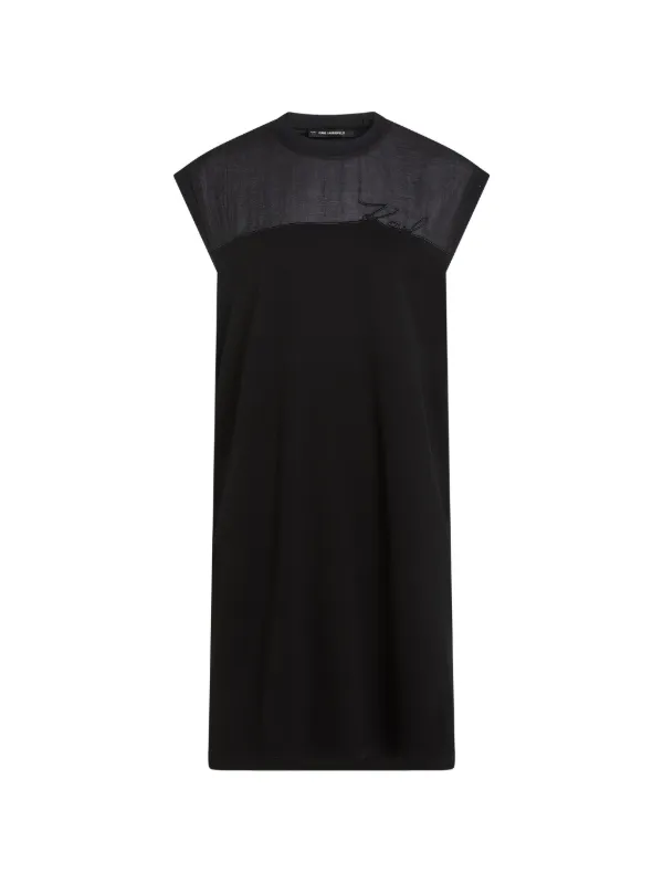 karl lagerfeld t shirt dress Rue St-Guillaume T-shirt dress | Black | Women
