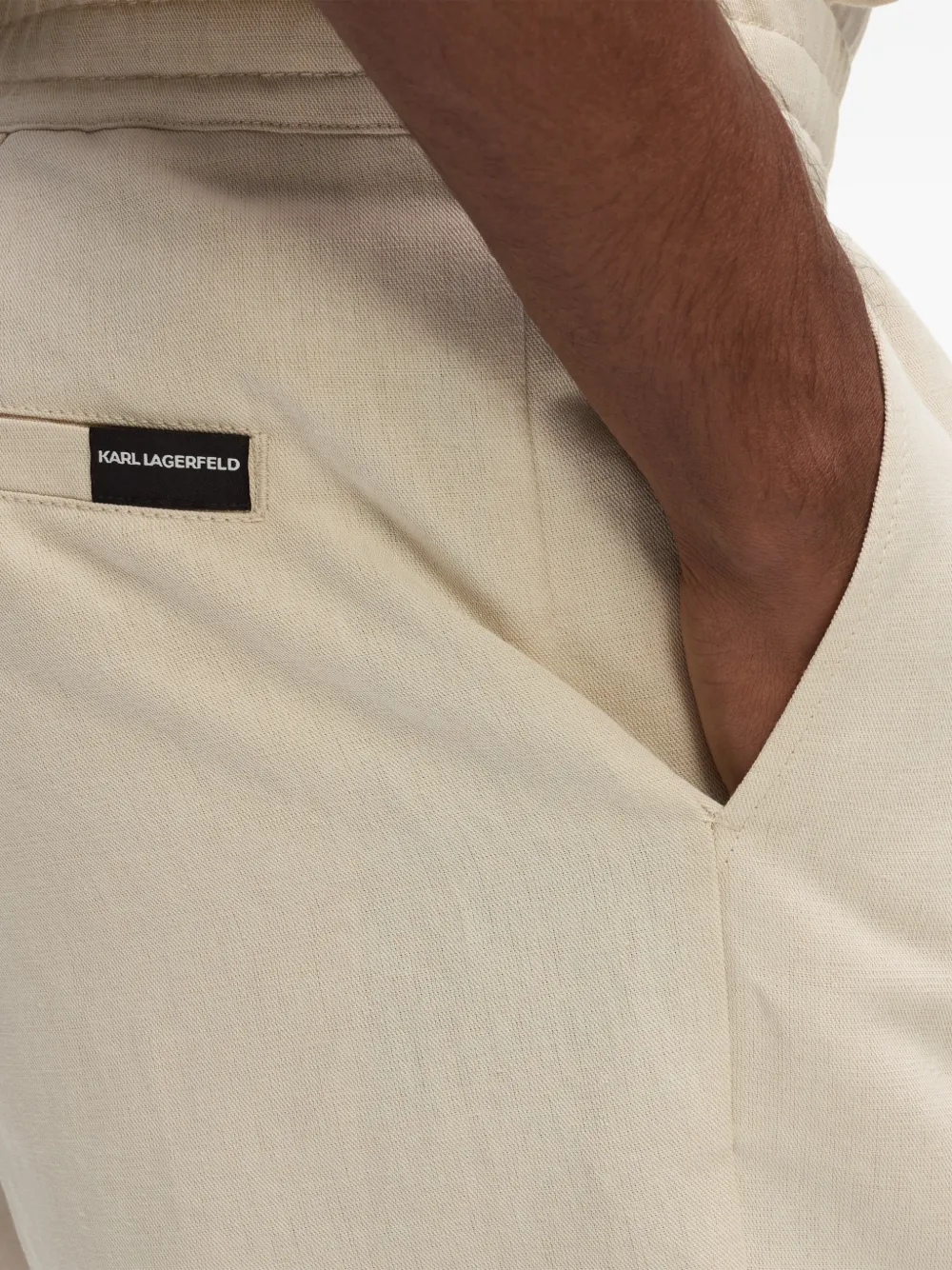 Karl Lagerfeld Elastische broek Beige