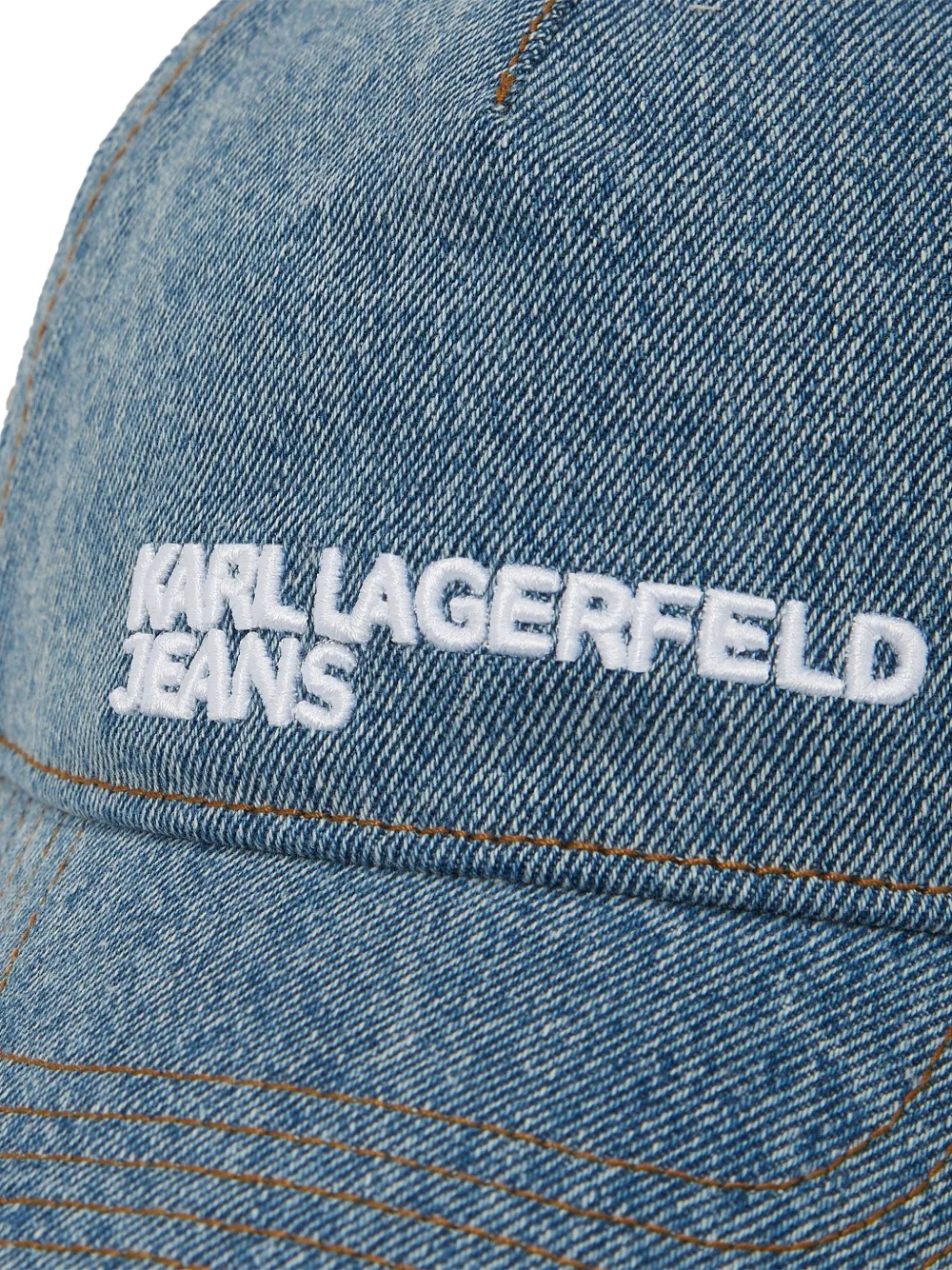 Karl Lagerfeld Jeans Pet met verstelbare sluiting Blauw