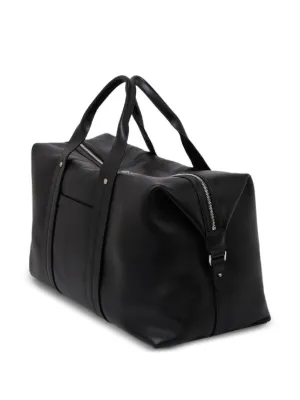 KARL LAGERFELD ブラウンレザー ビジネスバッグ KARL LAGERFELD K/AUTOGRAPH PADLOCK SM TRUNK DARK FRIAR BROWN