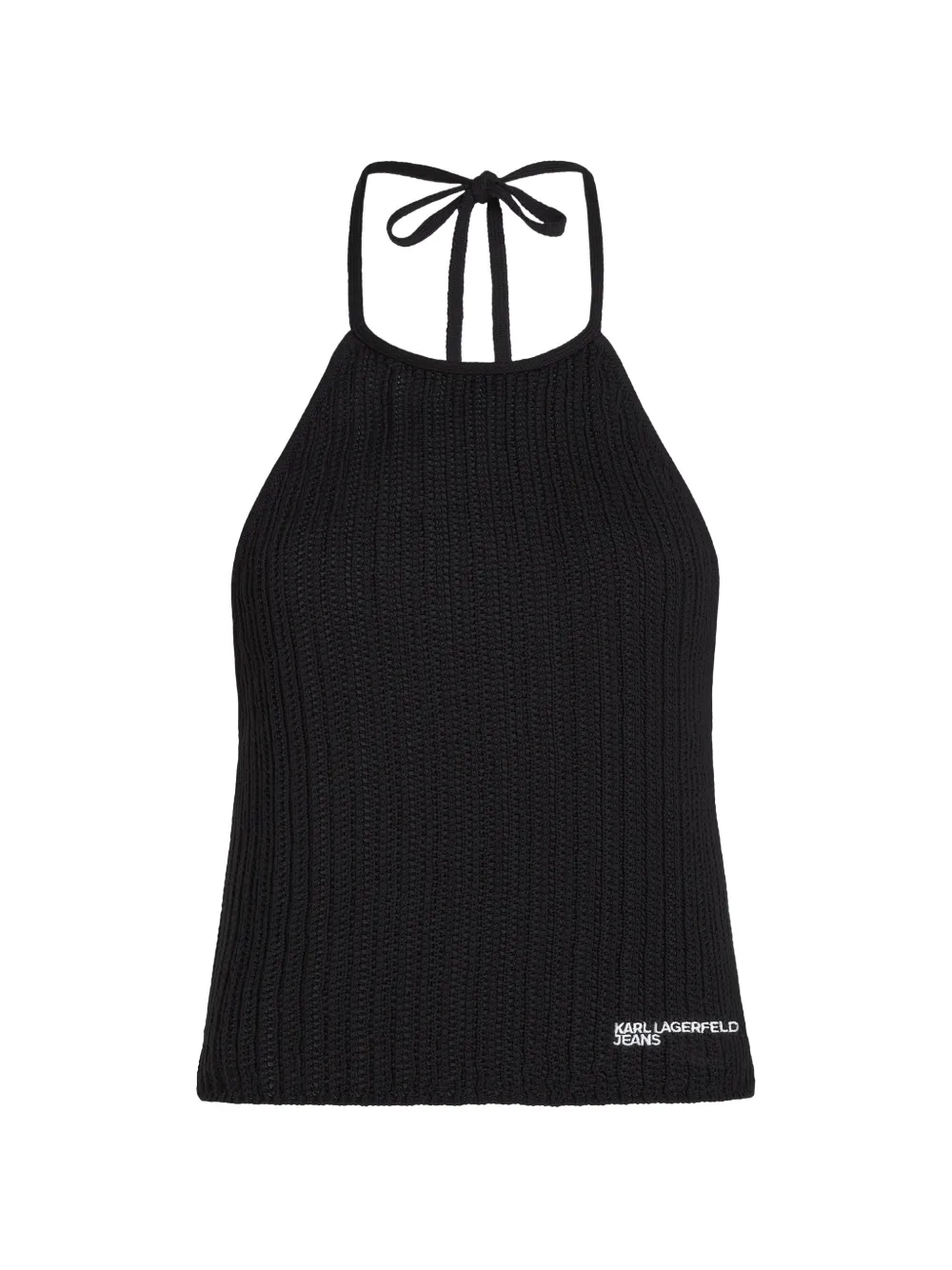 Karl Lagerfeld Jeans Top smanicato - Nero