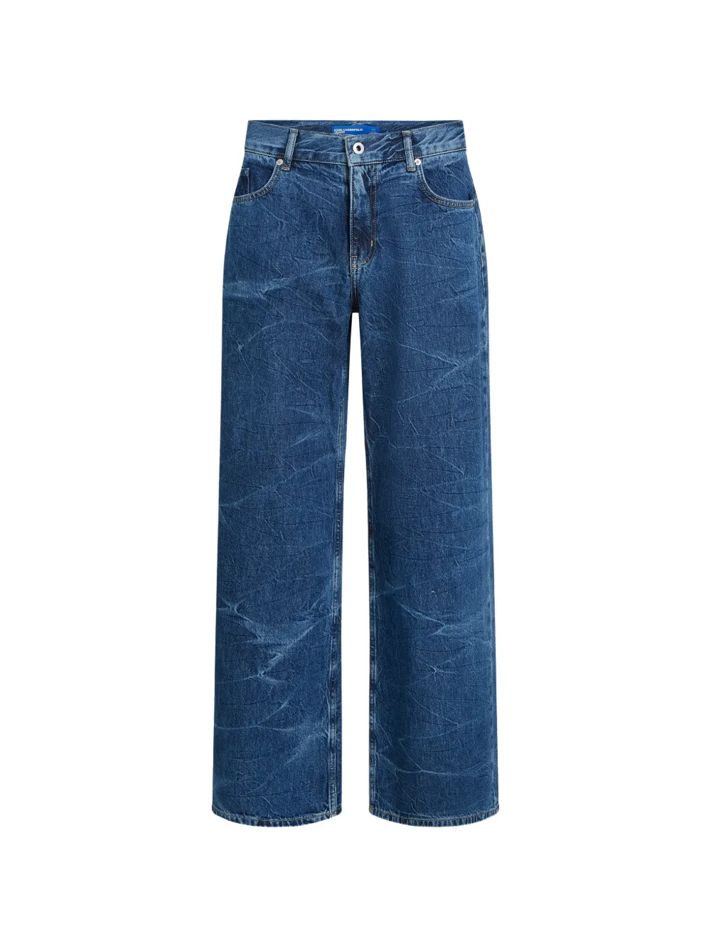 Karl Lagerfeld Jeans Jeans con effetto stropicciato - Blu