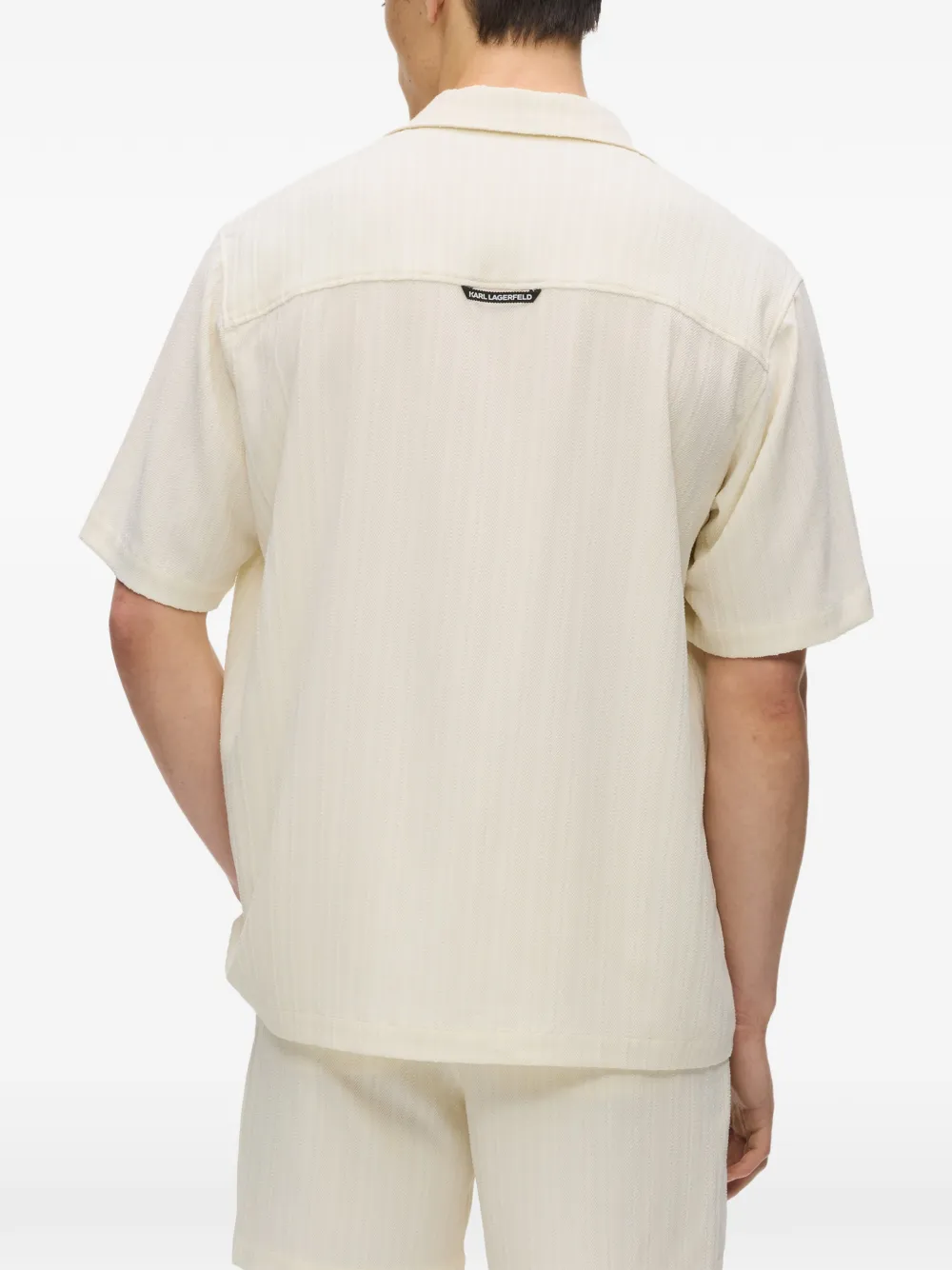 Karl Lagerfeld Overhemd met korte mouwen Beige