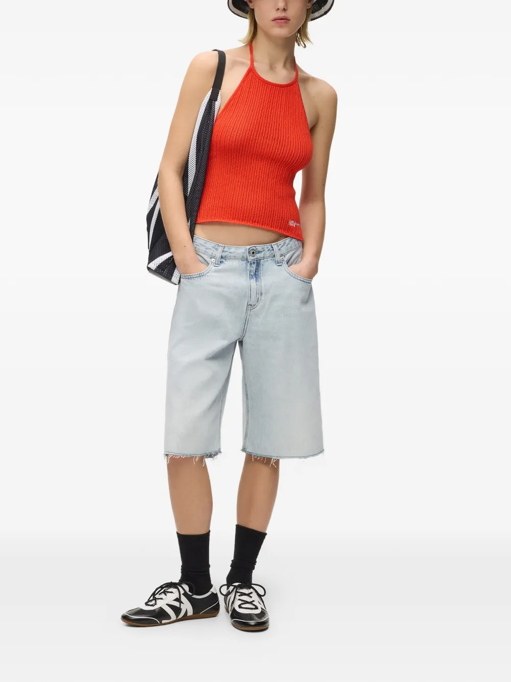  Karl Lagerfeld Jeans Five-pocket Denim Shorts - Blue 