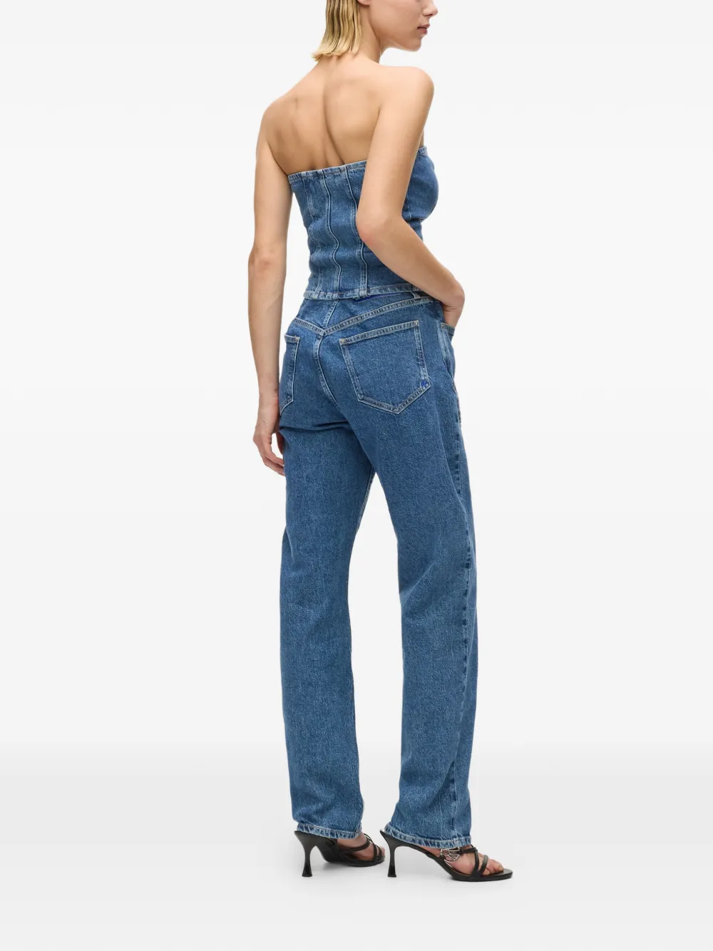 Karl Lagerfeld Jeans met gestrikt detail Blauw