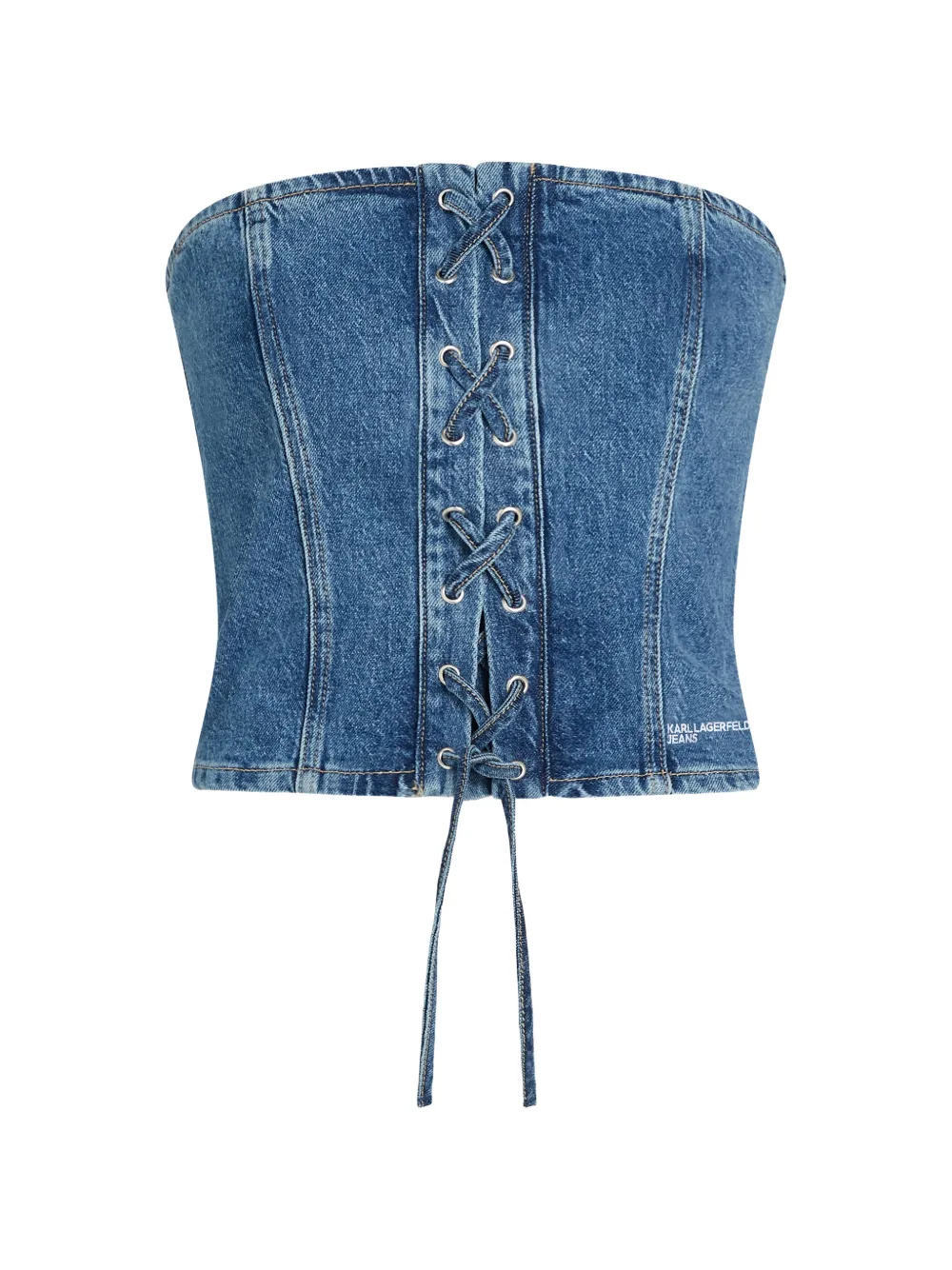 Karl Lagerfeld Jeans Top con nodo - Blu