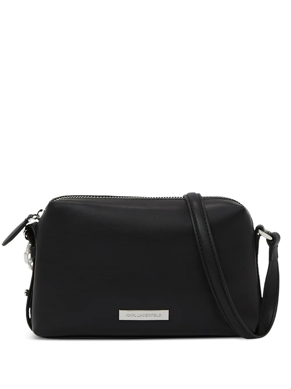 Karl Lagerfeld Borsa a tracolla con placca logo - Nero